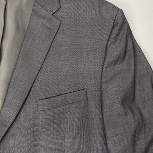 Jos A Bank Traveler Blazer Sport Coat Suit Jacket Wool Slim Fit Gray Mens 52R